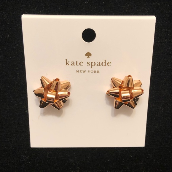 🍃🌸 Kate Spade Bow Rose Gold Earrings 🌸🍃 - Picture 10 of 12